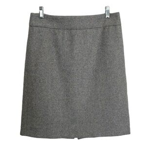 J. Crew Grey Wool Blend Fully Lined Skirt Size 4